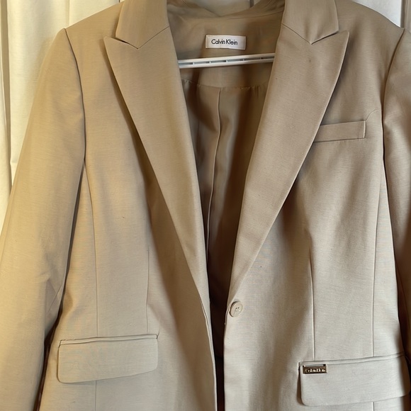 Blazer color khaki fr Calvin Klein - Picture 3 of 4